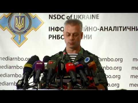 Andriy Lysenko. Ukraine Crisis Media Center, 8th of August 2014