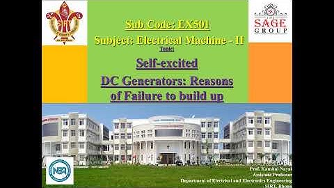 DC shunt generator  Reasons for failure in voltage build up