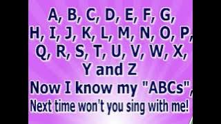 Karaoke for kids   ABC Alphabet Song   with backing melody