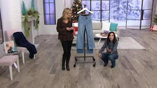 Laurie Felt Curve Silky Denim Boot-Cut Jeans On Qvc