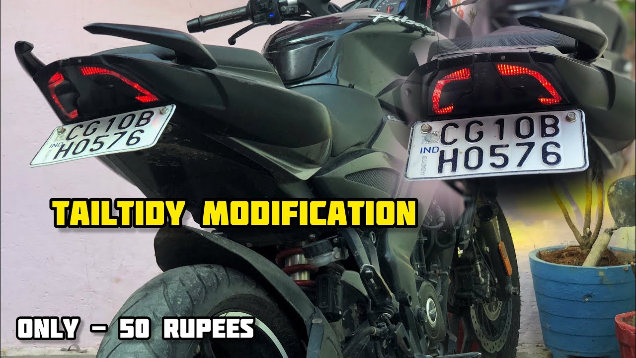 TAIL TIDY MODIFICATION ONLY 50 rupees | NS 200 MODIFICATION | Tail Modification