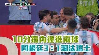 【2026 FIFA世界盃™】10分鐘內連進兩球 阿根廷3：1淘汰瑞士/愛爾達電視20260712
