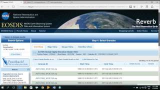 How to Get ASTER Global Digital Elevation Model (DEM) from NASA Reverb