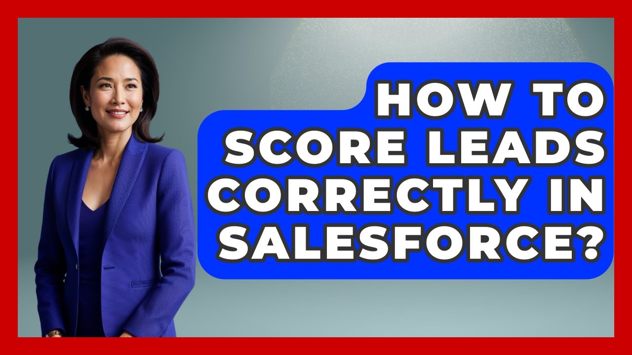 How To Score Leads Correctly In Salesforce? - Sales Saas Breakdown
