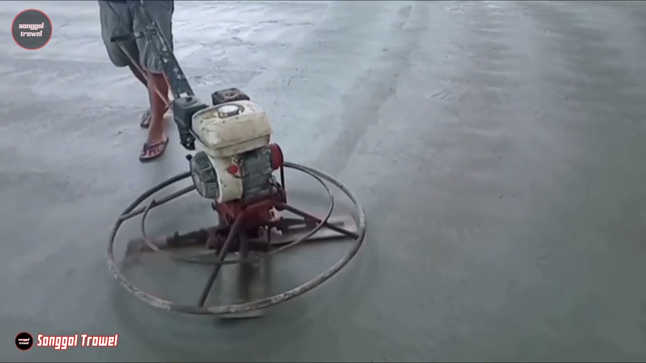 Proses Mesin Trowel Super Flaat Floor Hardener Dari Awal Sampai Akhir