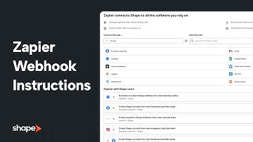 Learn How to Integrate Applications to Shape Software CRM Using Zapier Webhooks