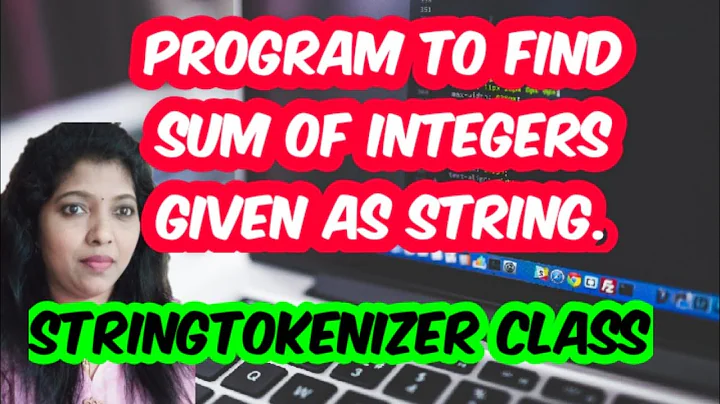 #77 - Find the sum of integers given as a  string using StringTokenizer class