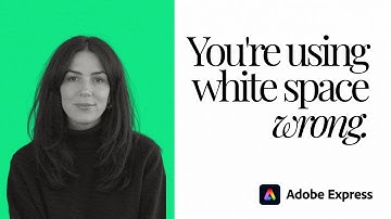 Make the Most of White Space in #AdobeExpress | Adobe Express