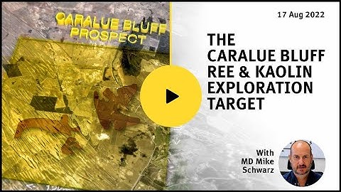Exploration Update: Significant Exploration Target defined at Caralue Bluff Prospect, S.A.