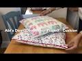 Overlocker Project - Zip Cushion with Piping - Sell at Craft Fair | Abi’s Den ✂️🧵🌸