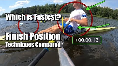 Which is fastest? Rowing finish position techniques compared