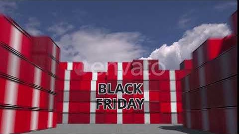 Containers with BLACK FRIDAY Text and Flags of Peru | Motion Graphics - Envato elements