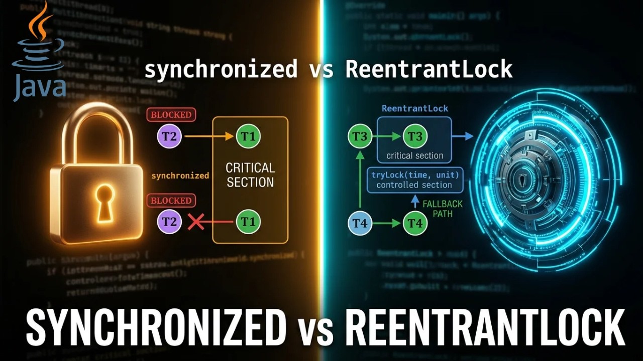 Java Knowledge: Synchronized vs Reentrant Lock - YouTube