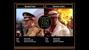 Command & Conquer Shockwave Challenge General Kwai VS General Juhziz Hard Mode #6