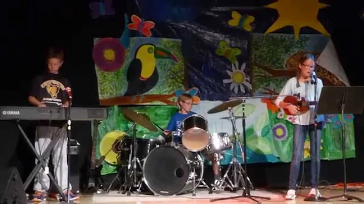 Calvin, Hudson, and Simone performing "The Show" - Ocean Shore School Talent Show 2015 Rehearsal