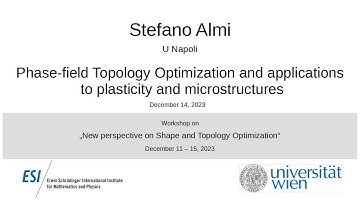 Stefano Almi - Phase-field Topology Optimization and applications to plasticity and microstructures