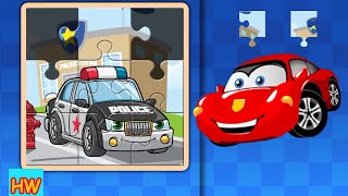 Police Car Puzzle Game for Kids | Jigsaw Solve
