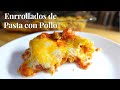 Enrollados de Pasta con Pollo Recetas Hogareñas