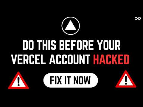 Vercel Security Alert 🚨 Protect Your ENV Variables NOW ( April 2026 ) | Coding 4 Dev