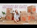 MOVE WITH ME ep.5 // MOVE IN DAY!!! Unpacking!!