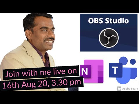 Microsoft Teams, OneNote and OBS for online lecture