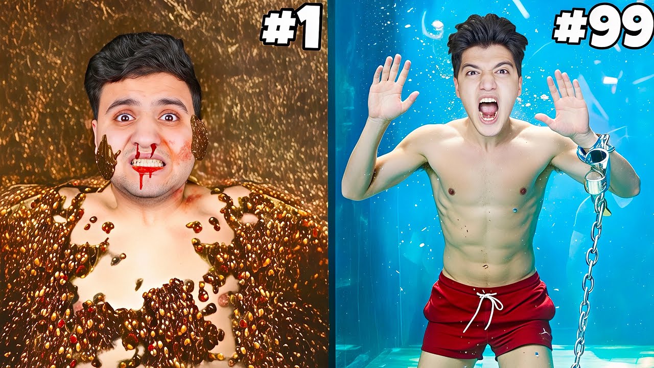 100 сумасшедших испытаний за 24 часа !!