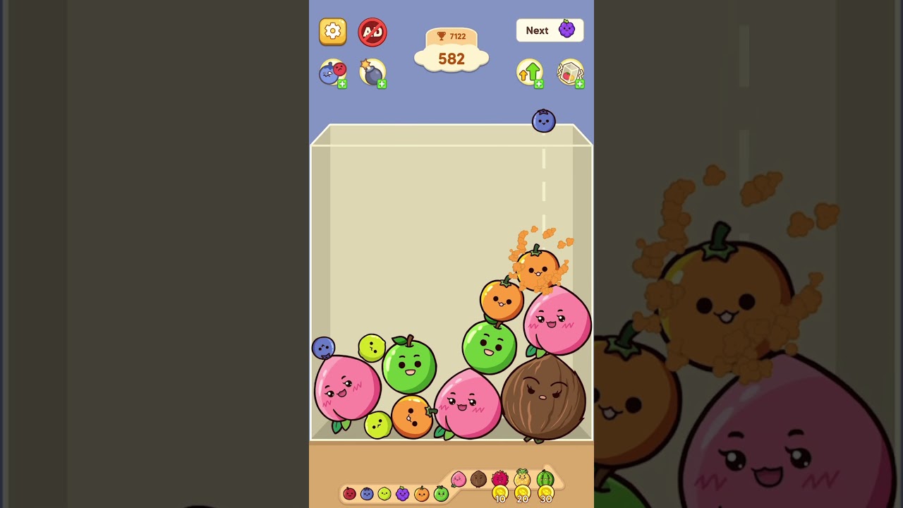 Fruit Merge Fruit Drops 🍏 (part 33) - 10,000 levels 🎮