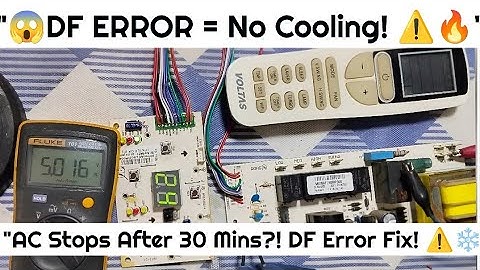 AC PCB Repair⚡ | DF Error After 30 Min❓ Fix It Now! 🔧⚠️❄️#pcbhacks