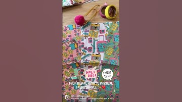 Surface pattern design - from digital print to final fabric sample