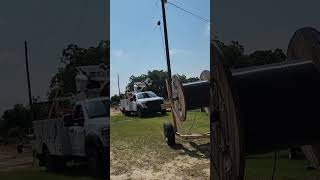 Ground hand pulling lasher.