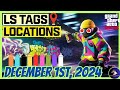 GTA 5 Online | Today's LS Tags Locations (December 1st, 2024)