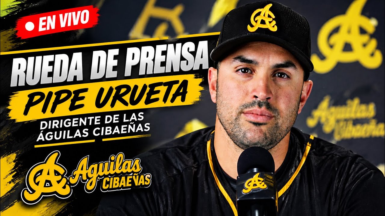 Rueda de prensa Dirigente Águilas Cibaeñas, PIPE URUETA