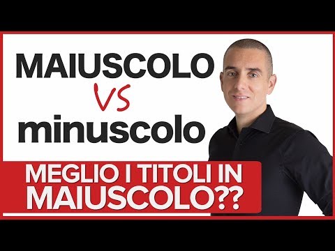 Video: Quali sono i caratteri maiuscoli?