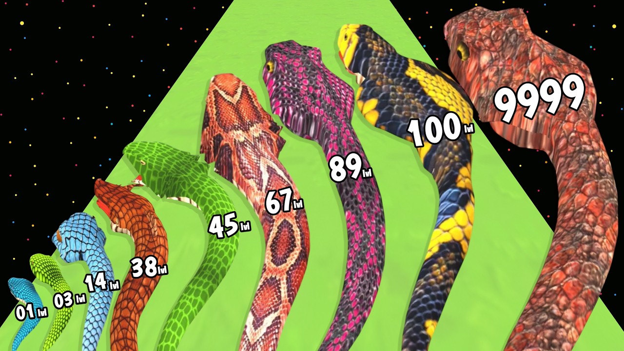 Level Up Snake Snake Runner Evolution - Level Up Snake Max Level Gameplay (Snake Run ...