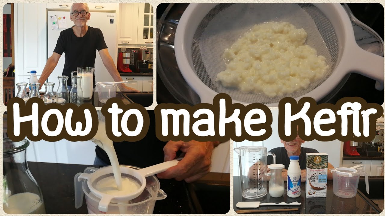 How to make coconut milk Kefir วิธีการทำ เลี้ยง คีเฟอร์ นม กะทิ ดีต่อ