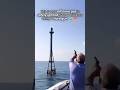 This is how offshore gas is safely ignited from a distance using a flare gun 🔫 🔥