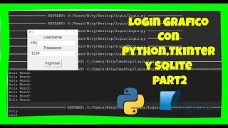 Haciendo Un Login Con Python, Tkinter y Sqlite part 2