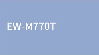エプソン Ew M770tの使い方 Youtube