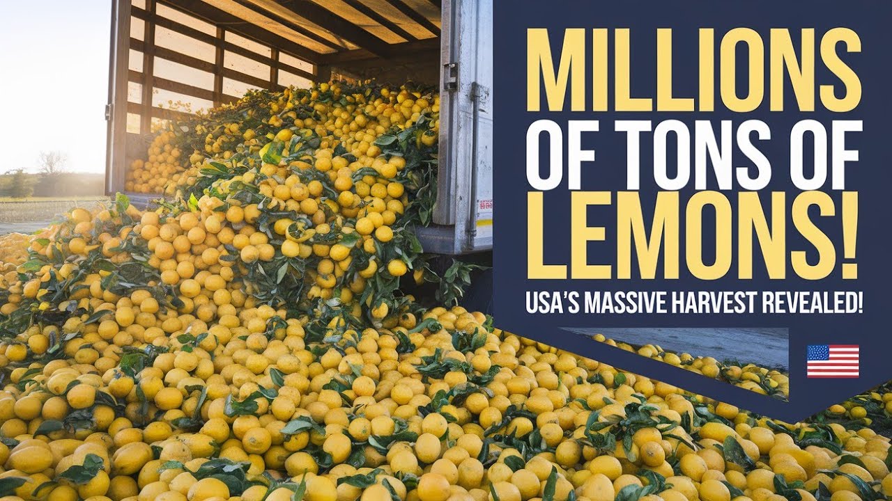 How US Farmers Grow and Harvest Millions of Tons of Lemons |Technology ...