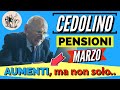 ??CEDOLINO PENSIONI MARZO con AUMENTI + ARRETRATI, ma non solo? ECCO COSA CONTERR  ?