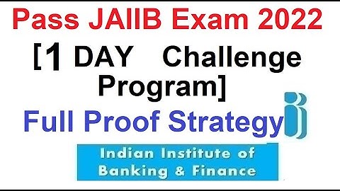 Pass JAIIB Exam [1 Day Challenge Program]