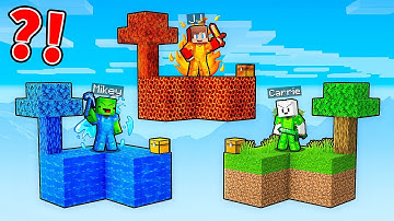 JJ and Mikey: ELEMENTAL SKYBLOCK BATTLE in Minecraft - Maizen