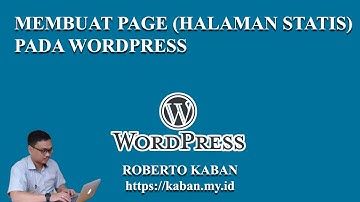 Membuat Page (Halaman Statis) pada Wordpress