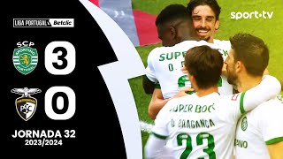 Resumo: Sporting 3-0 Portimonense - Liga Portugal Betclic | sport tv