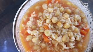 GARBANZOS con ARROZ cómo prepararlo