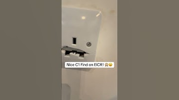 Nice C1 Find on EICR! 🙈😫#fyp #electrician #electric #sparkys #electrical