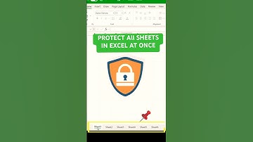 Alle werkbladen in Excel beveiligen | Excel-tips en -trucs | #Shorts
