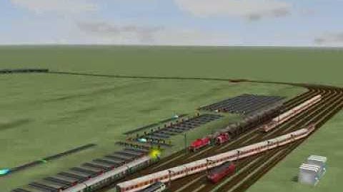 EEP-X Tutorial 54 - A 2x8 Lane Depot With Random Exit Control - Model Train Simulator