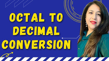 Octal to Decimal Conversion/ Number System/ Data Representation/ Computer Architecture #bca #btech