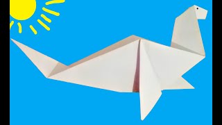 Foca de Papel fácil de hacer / Animales de papel / Seal de Papel/ Origami de Animales Fáciles